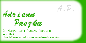 adrienn paszku business card